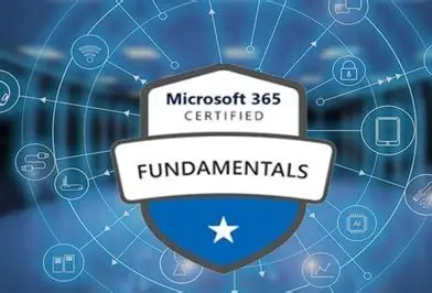 Introduction to Microsoft 365 Fundamentals explaining cloud services, productivity applications, security features, and collaboration tools for beginners.