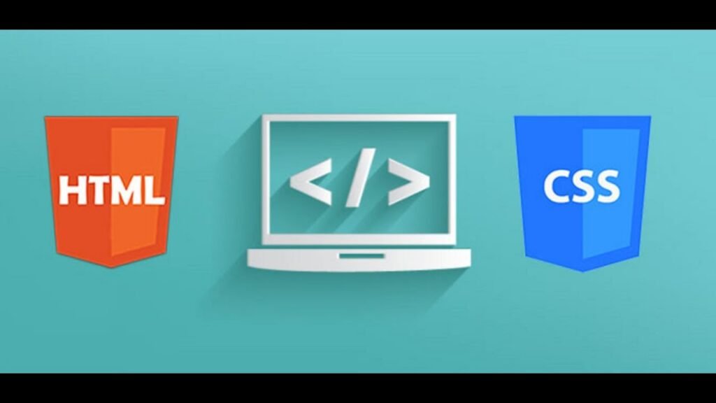Web development interface showcasing HTML and CSS for building responsive websites